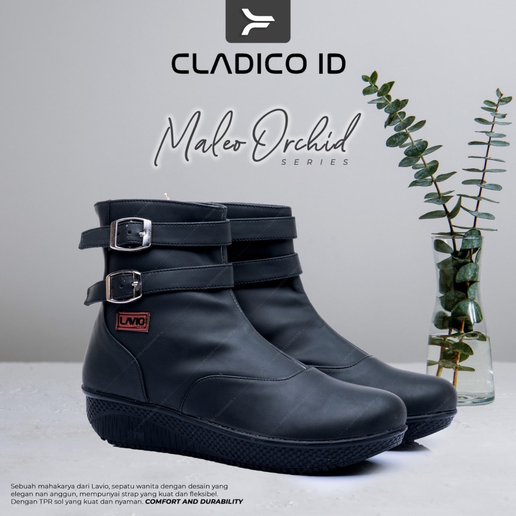 LAVIO Maleo Sepatu Boots Wanita Outdoor Model Boot Fashion Korea Model Keren dan Trendi