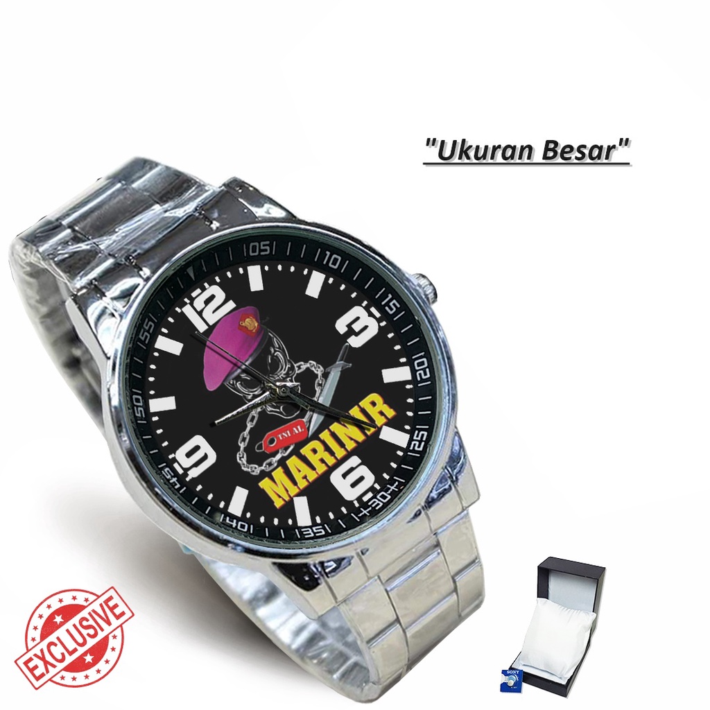 Jam Tangan Rantai Couple MARINIR AL (Limited Edition)