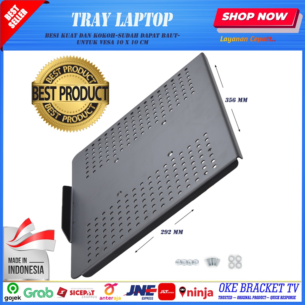 Bracket Laptop Notebook Holder Stand Plate Mount tatakan laptop