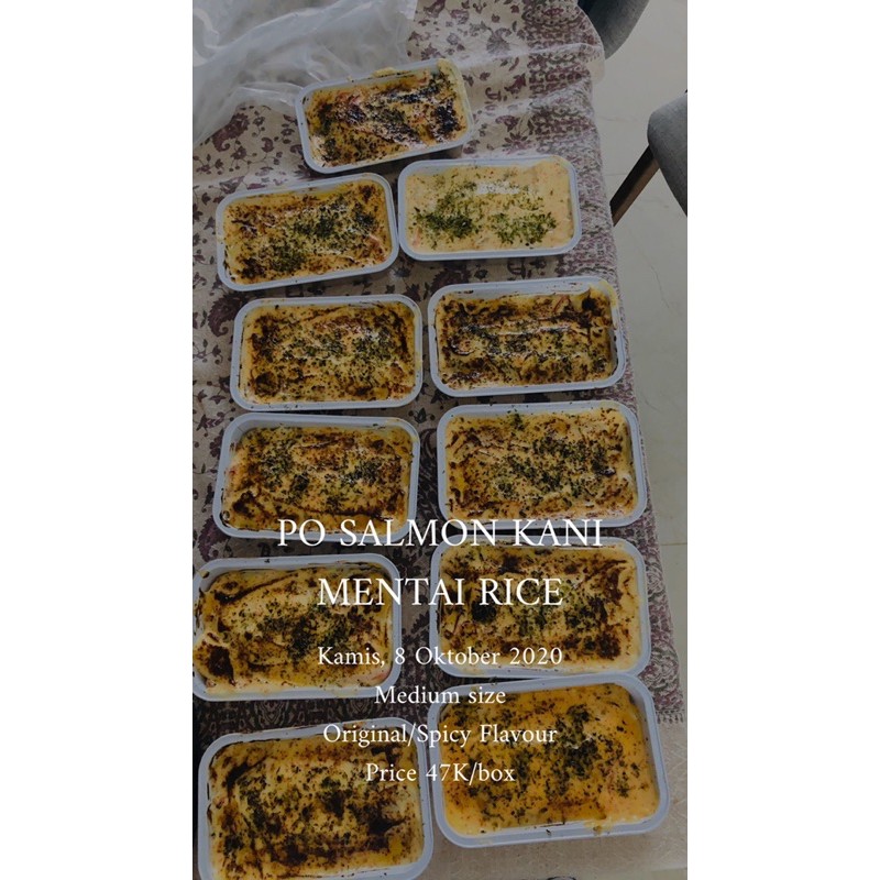 

Salmon Kani Mentai Rice