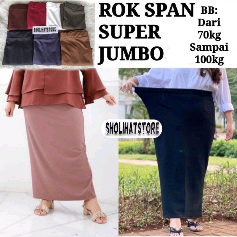 ROK SPAN STANDAR DAN JUMBO / ROK SPAN PANJANG MAXI SKIRT BIG SIZE XXL/XXXL / ROK KERJA FORMAL / ROK SPAN UKURAN JUMBO / ROK SPAN SCUBA JUMBO / MAXI SKIRT / MAXI SKIRT JUMBO / ROK SPAN PANJANG STANDAR / ROK SPAN PANJANG SCUBA SUPER JUMBO / SHOLIHATSTORE