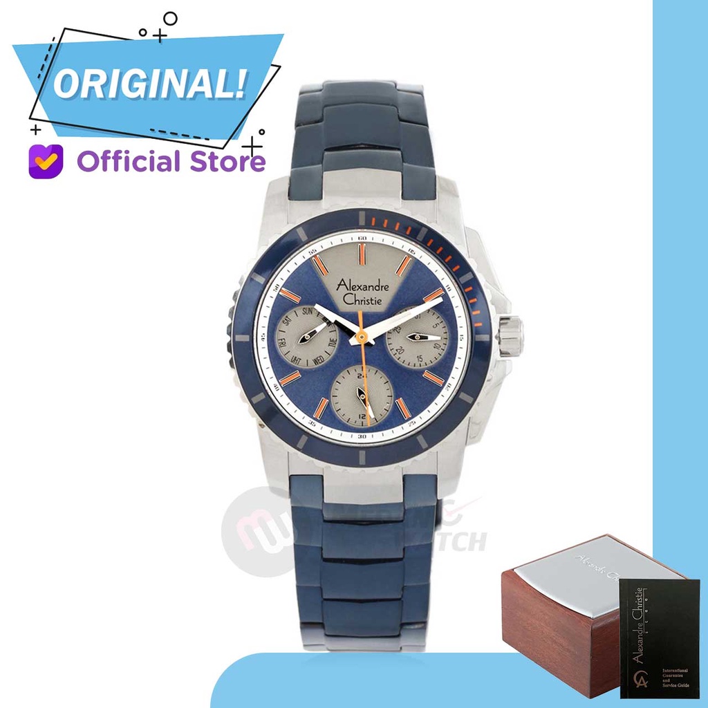 Jam Tangan Wanita Analog Alexandre Christie 6455BF AC6455 AC 6455 BF 6455 BFBTUBU Original Garansi R