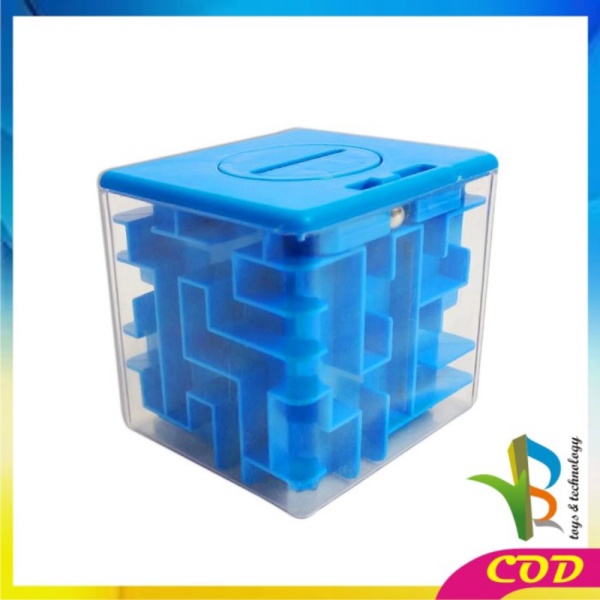 

RB-M274 Mainan Maze Puzzle Ball / Mainan Puzzle Labirin Transparan 3D - BIRU