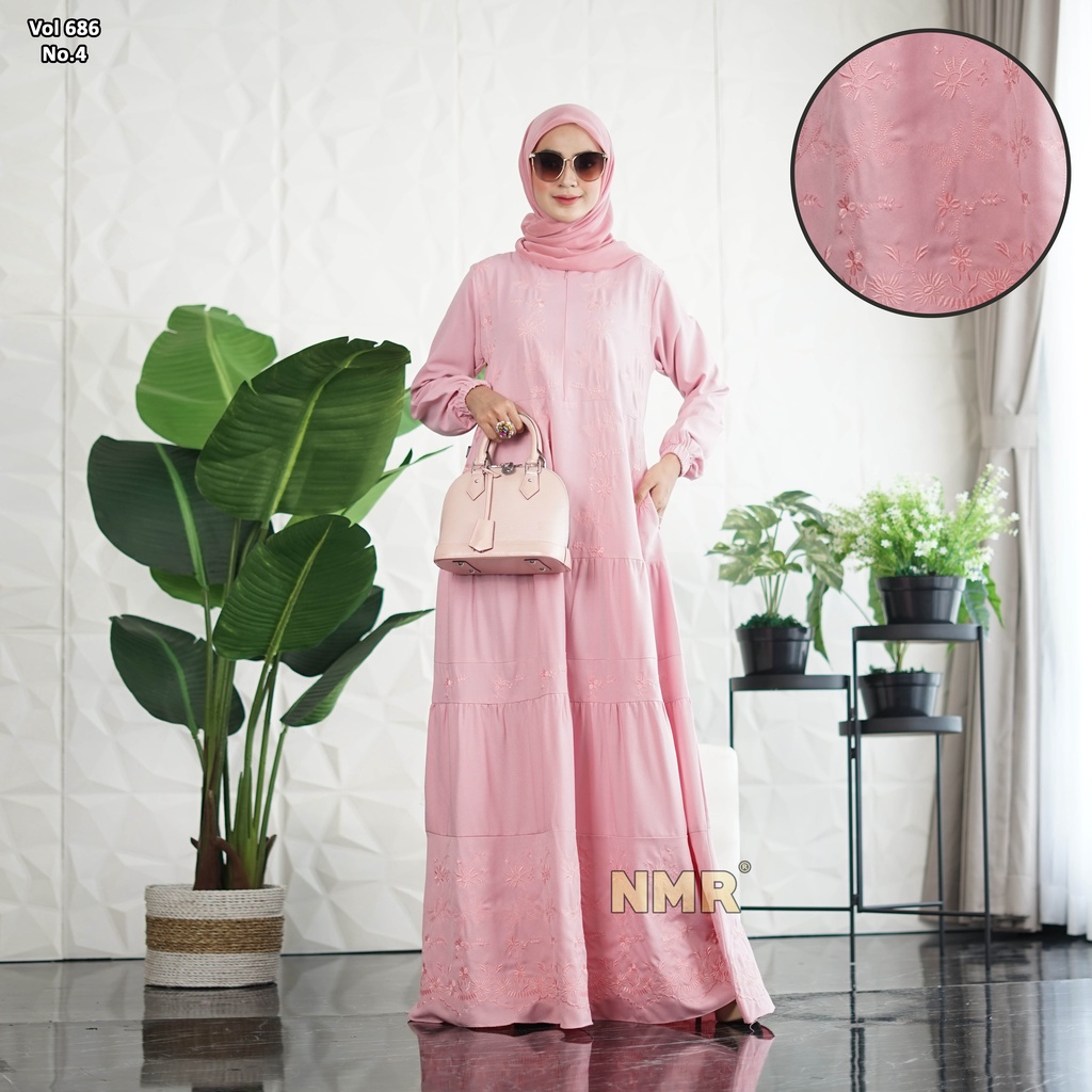 NMR Gamis Michael Kors Bordir Vol 686-4