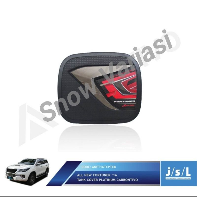 JSL Tutup Bensin All New Fortuner 2016 Tank Cover Platinum Carbontivo