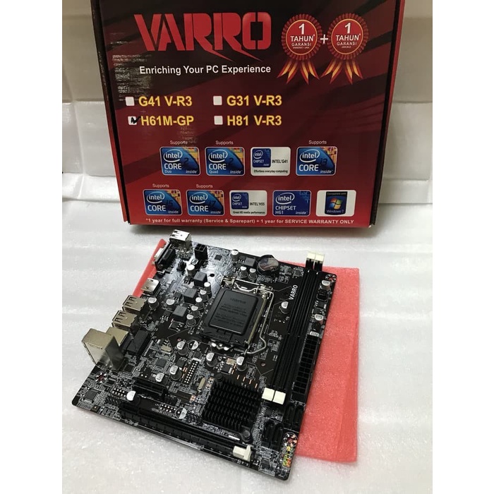 Varro Motherboard H61 LGA 1155 lga1155 h 61 mother board