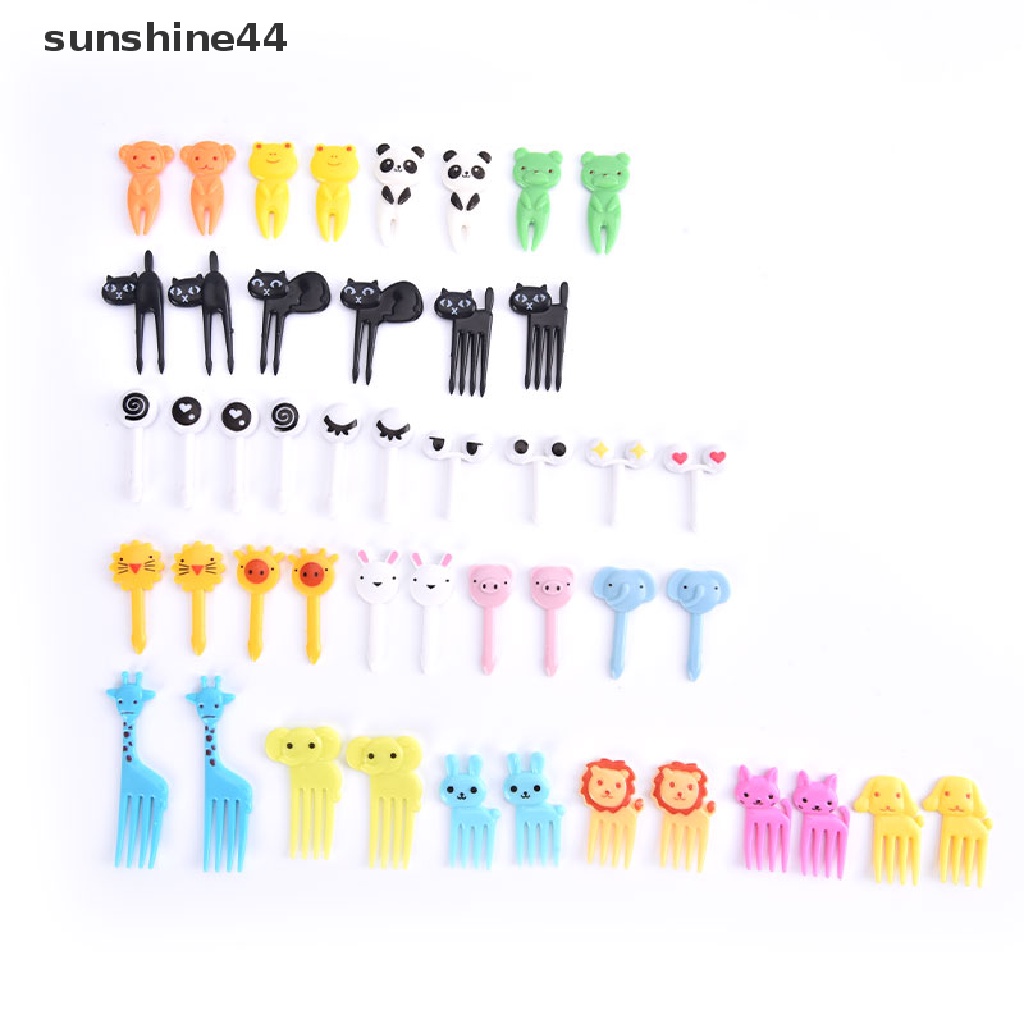Sunshine Garpu Buah Mini Desain Kartun Untuk Dekorasi Pesta