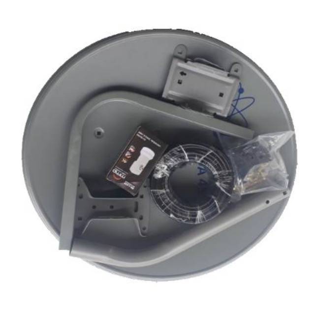 Paket Antena Parabola Dish Mini Ninmedia Ku Band LNB + Kabel Lengkap [Tanpa Receiver]