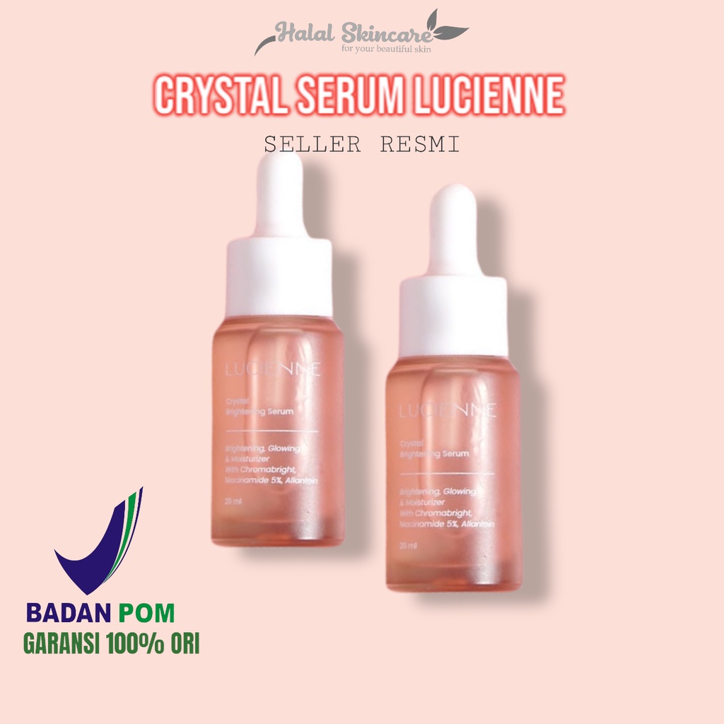 LUCIENNE Serum Crystal Brightening Untuk Wajah Glowing Ori Bpom