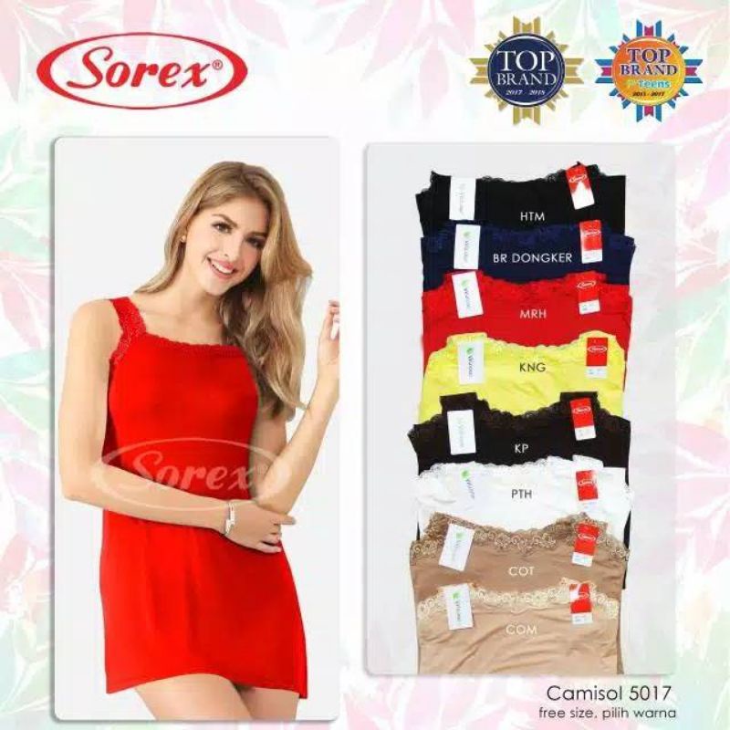 Tank top sorex 5017 camisol sorex panjang