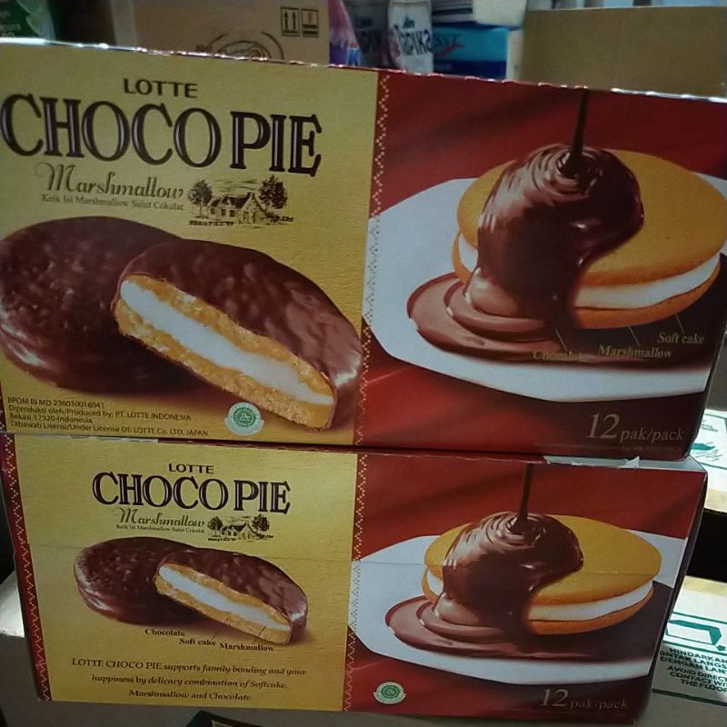 

Chocopie coklat isi 12 pcs