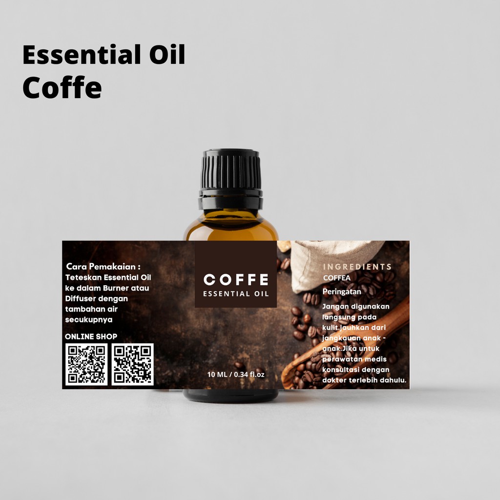 Pengharum Ruangan Essential Oil / Minyak Atsiri Aromaterapi Coffe / Kopi