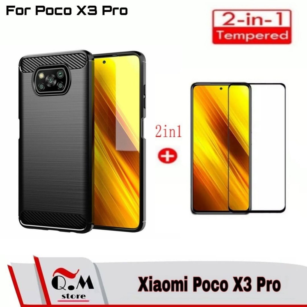 PROMO Xiaomi Poco X3 Pro / Poco X3 / Poco X3 NFC Softcase Carbon Ipaky  XIAOMI POCO X3 PRO