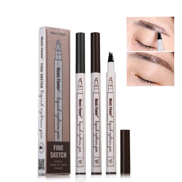 Music Flower eye brow Waterproof Pensil alis