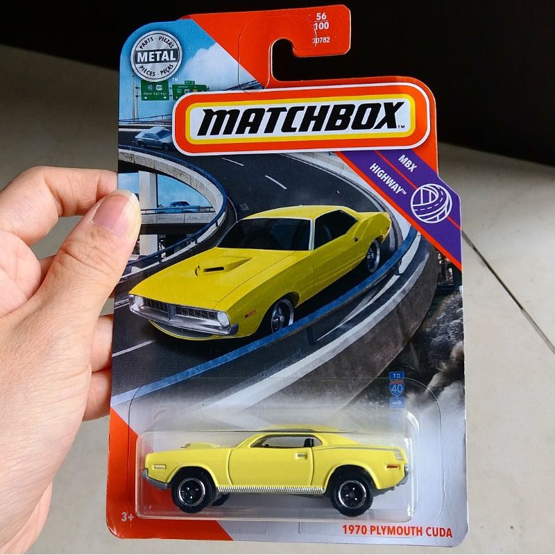 MATCHBOX 1970 PLYMOUTH CUDA MBX HIGHWAY DIECAST MOBIL SEDAN KUNO MOTUBA CARS VINTAGE CAR JADUL LAWAS