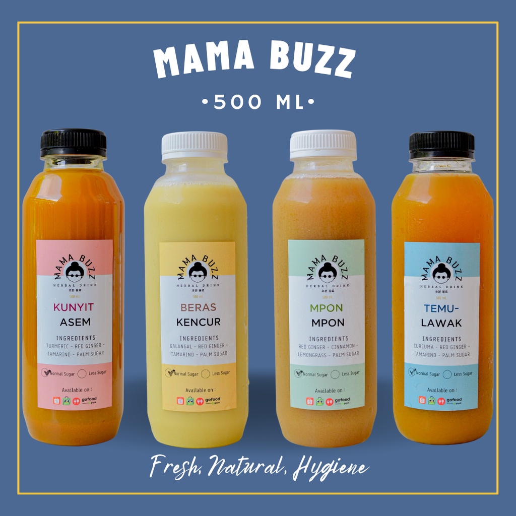 

Jamu 500 Ml Kunyit Asem, Beras Kencur, Mpon-mpon, Temulawak