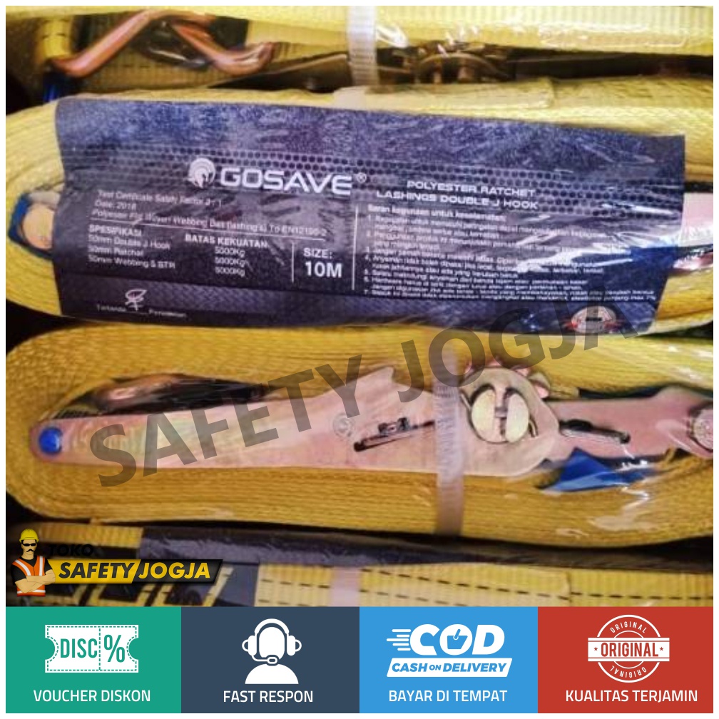 Webbing Cargo Lashing Belt 5Ton x 15M Rachet Tie Down Trackbelt GOSAVE