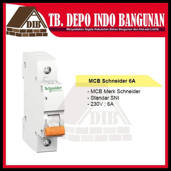 Mcb Schneider 6A Snaider 6 Ampere