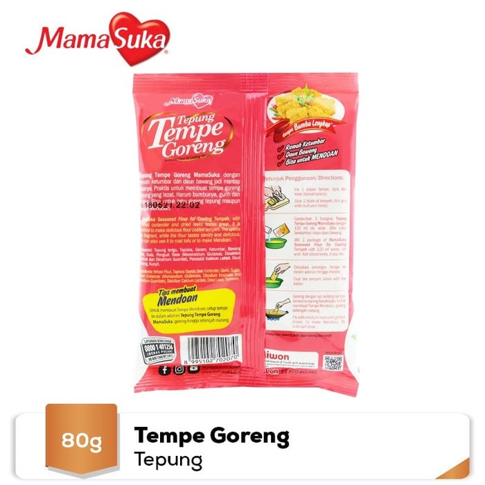 

cs01477 Mamasuka Tepung Tempe Goreng 80 Gr Da01D100