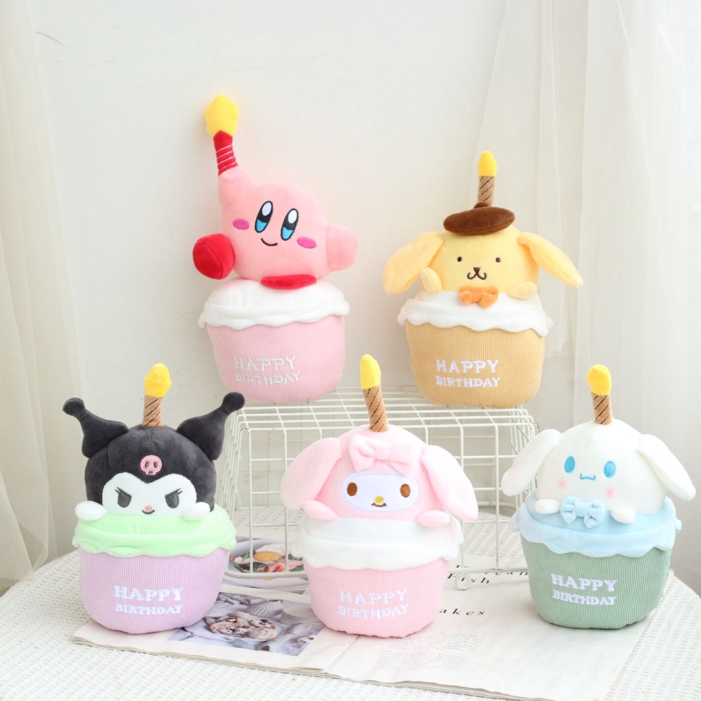 Mainan Boneka Sanrio Bahan Plush Dapat Bernyanyi Untuk Hadiah Ulang Tahun Anak