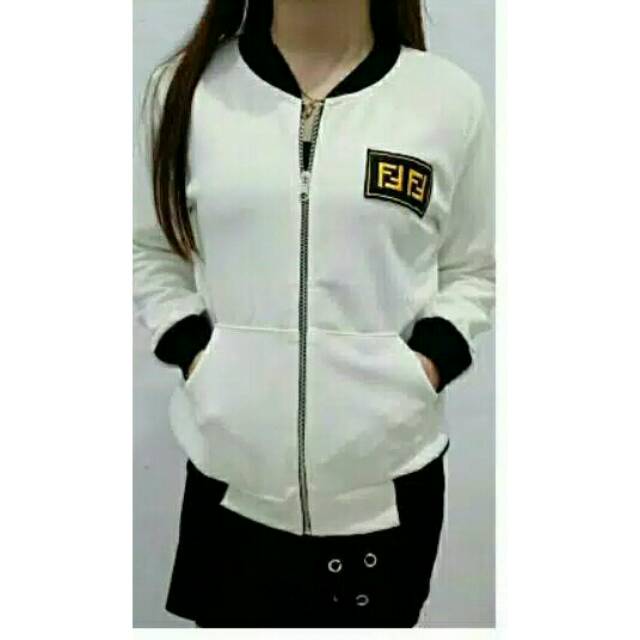 Jaket fendi elegant white