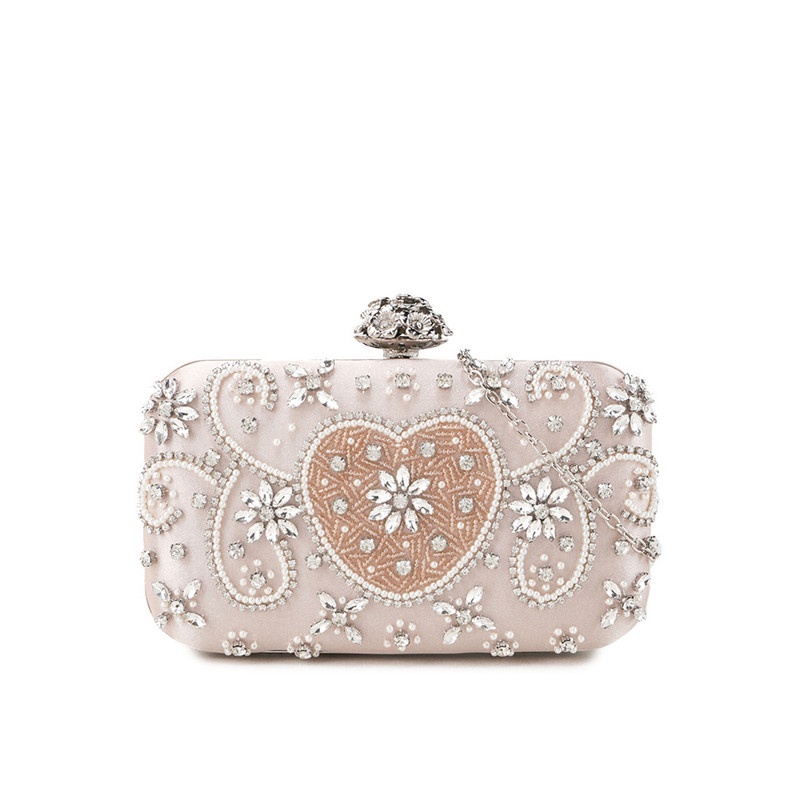 Aamour Letter Heart Clutch Wanita