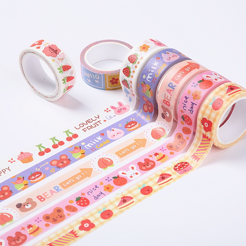 

WASHI TAPE 1 Pcs Cute Party Masking Tape Diary Scarpbooking DIY Decoration Washi Tape