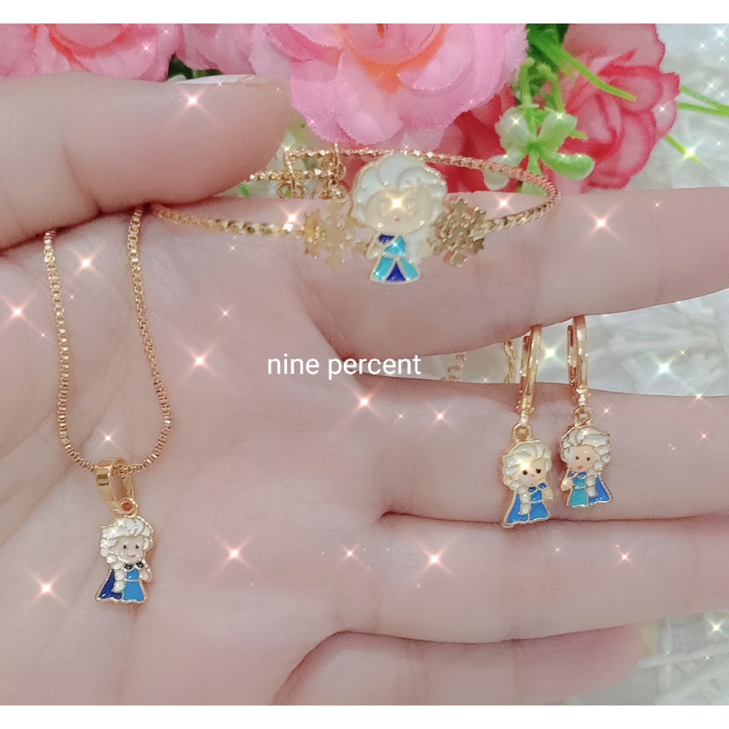 SET ANAK FROZEN TERMURAH/SET PERHIASAN ANAK/SET AKSESORIS ANAK/GELANG/KALUNG,ANTING