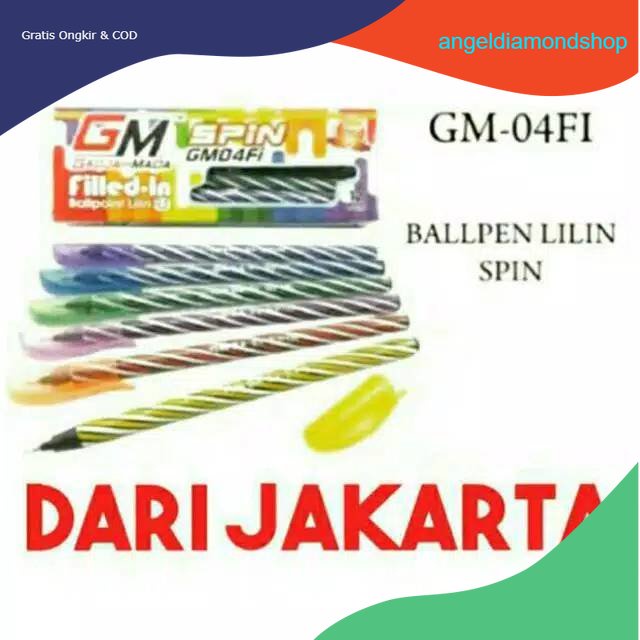 COD PULPEN SPIN MURAH MERIAH - BALLPEN LILIN SPIN