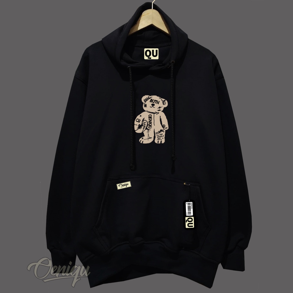 HOODIE PRIA SIZE JUMBO L-XL-XXL-XXXL-XXXXL-XXXXXL BAHAN TEBAL MOTIF MYSELFBEAR