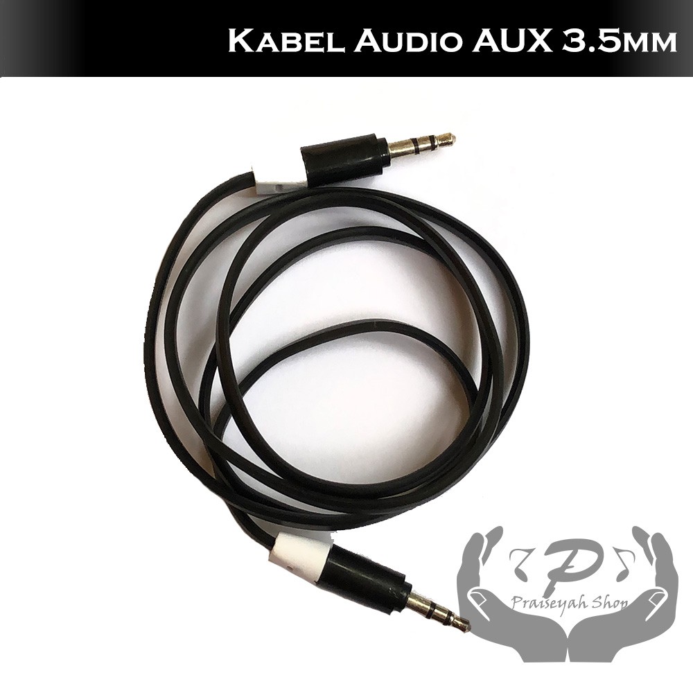 Kabel Audio AUX Handphone Mobil HP Speaker Musik Lagu Jack 3.5 mm