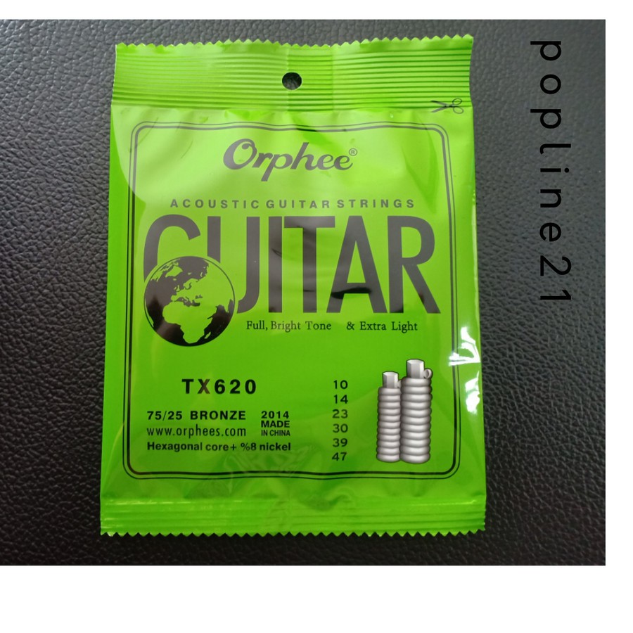 Senar gitar akustik ORPHEE TX620 /Acoustic Guitar Strings Orphee 10-47