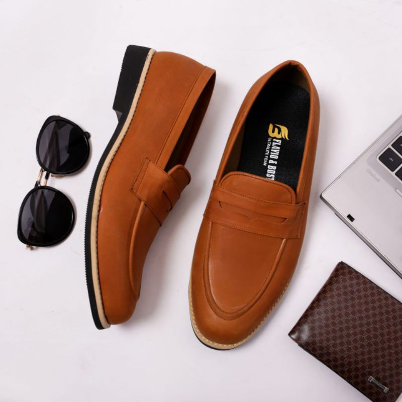 sepatu pantofel pria sepatu casual pria sepatu loafer model florenz