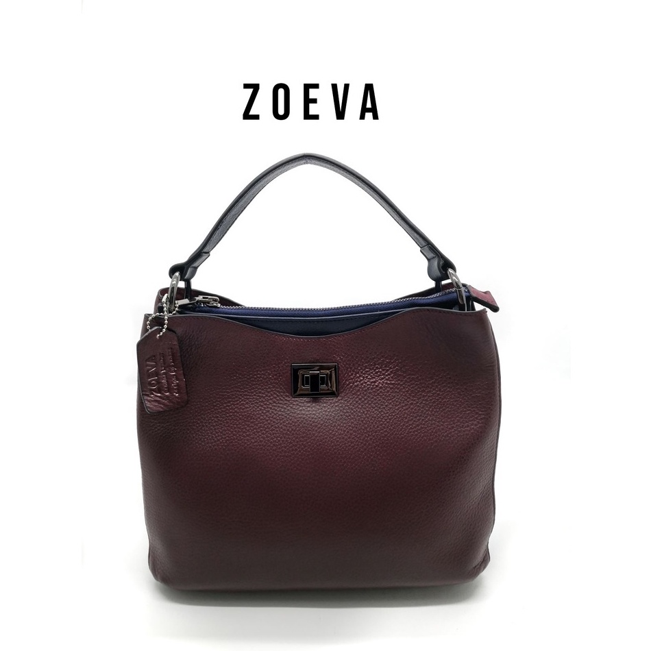 ZOEVA 𝙆𝙐𝙇𝙄𝙏 𝙎𝘼𝙋𝙄 𝘼𝙎𝙇𝙄 Shoulder Bag Tas Selempang Wanita Sling Bag Tas Wanita Fashion [Elegant]