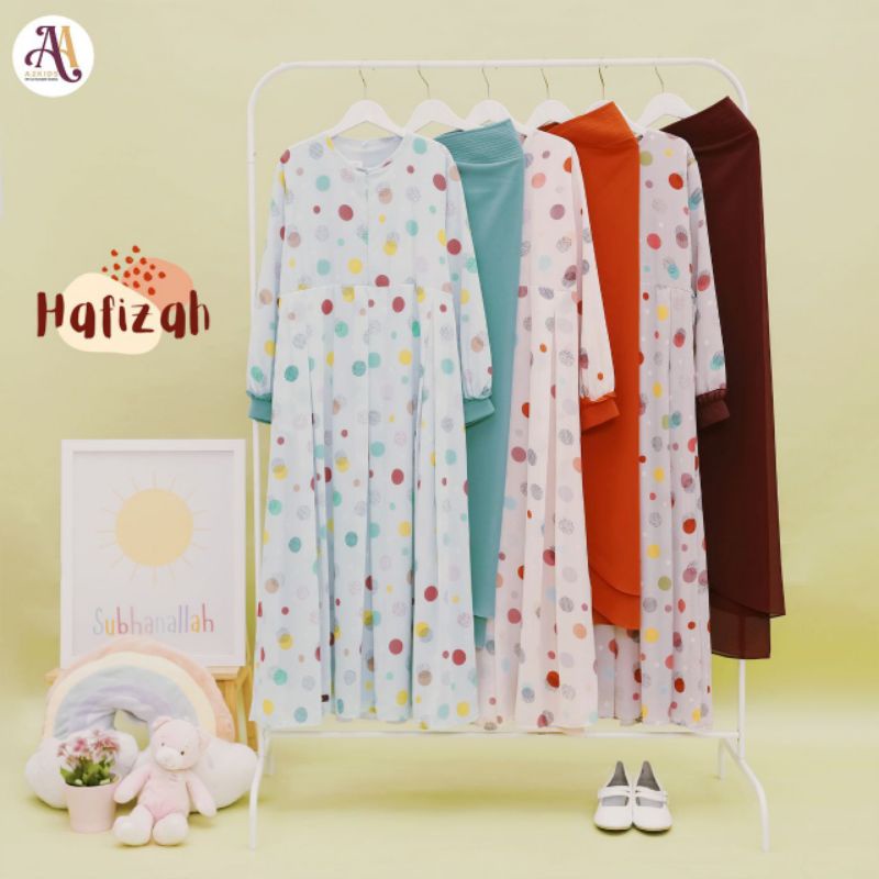 ✅ SETELAN BAJU GAMIS ANAK MUSLIM PEREMPUAN A2KIDS HAFIZAH COUPLE