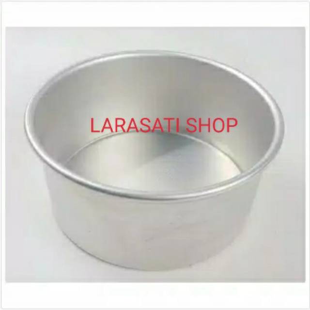 Loyang Bulat Local Tanpa Sambungan Ukuran 15cm 18cm 20 Loyang Bulat Local Tanpa Sambungan Ukuran 15cm 18cm 20