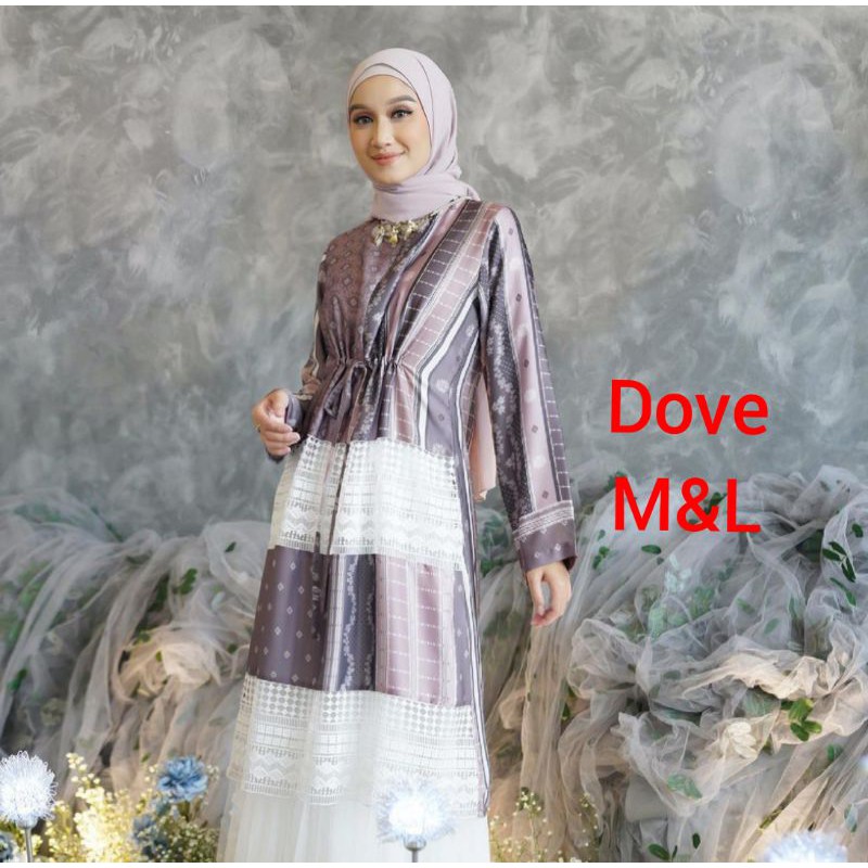 Edelweis Tunik Dove by Vanilla hijab