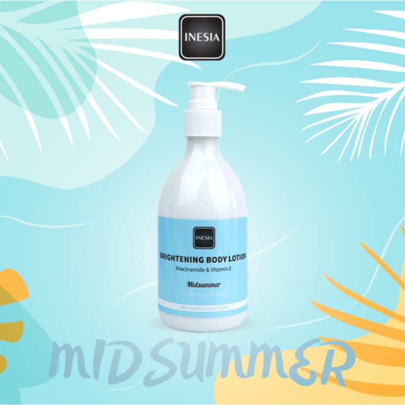 INESIA BRIGHTENING BODY LOTION NIACINAMIDE &amp; VITAMIN E 300ML -GC