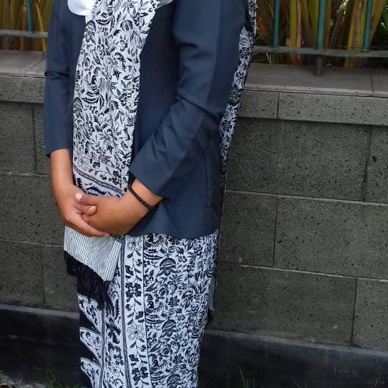 ♛TERBARU♛ Baju batik IBI Kebaya Navy free pin IbI - Paling Bagus