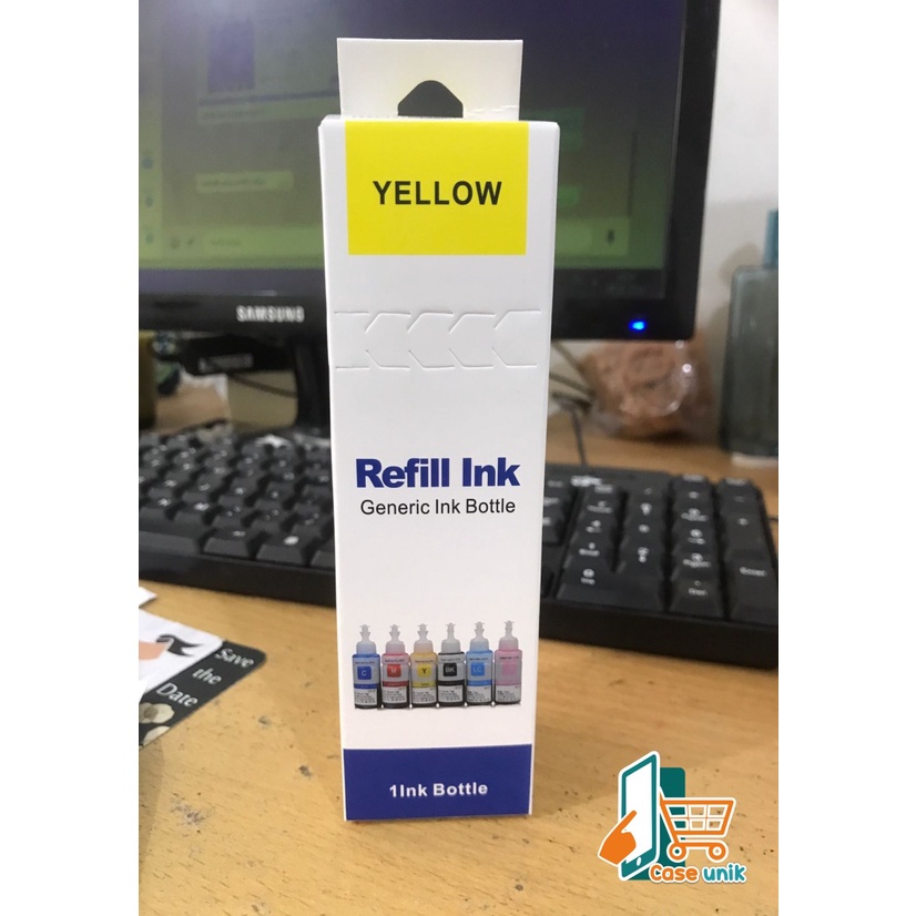 REFILL TINTA INK INKJET ISI ULANG PRINTER EPSON L100 L101 L110 L200 L210 L211 L300 L301 L303 L350 L351 L355 L455 L550 L551 L555 L558 L800 L801 70 ML CS3494