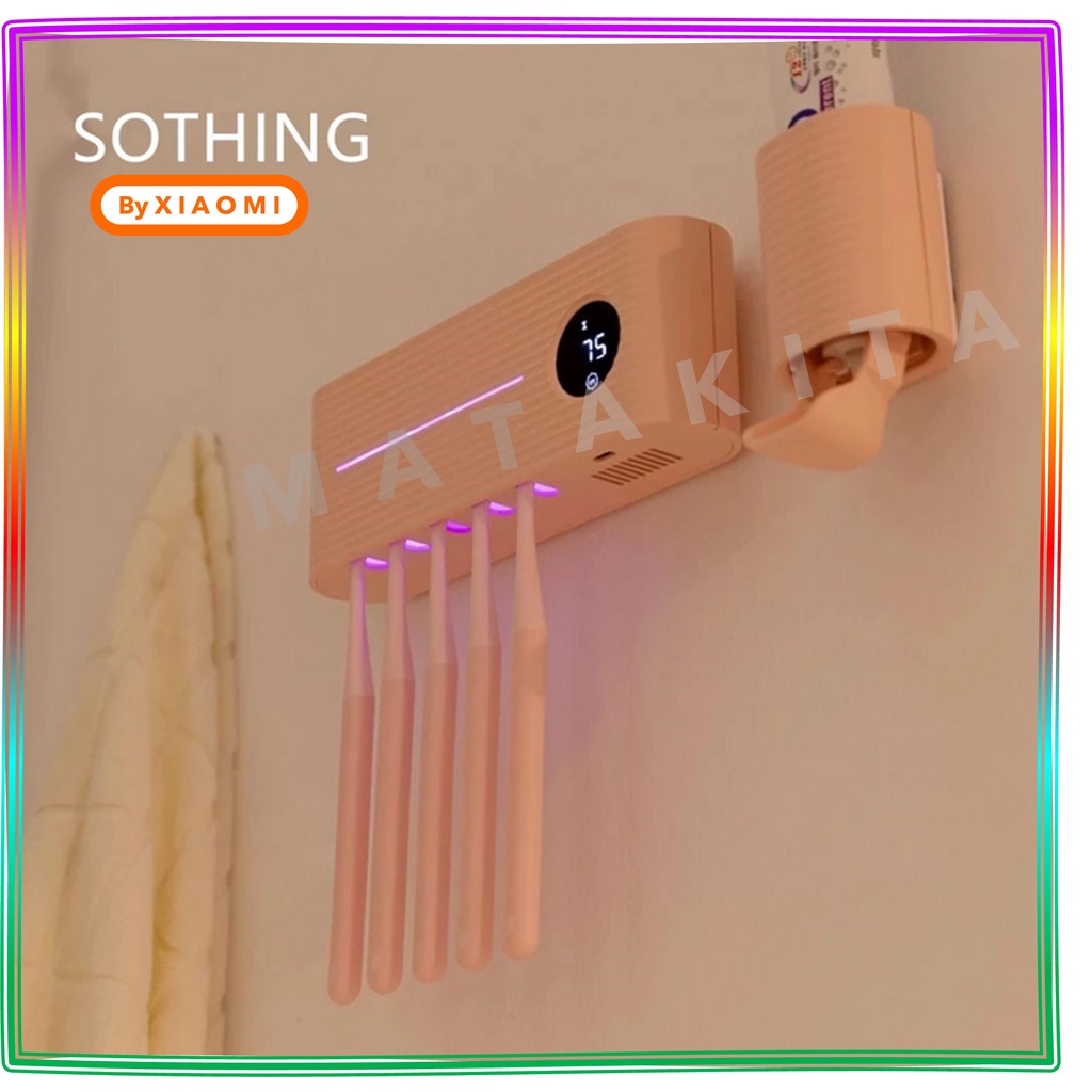 Dispenser Odol Sikat Gigi SOTHING Steril UV Light Toothbrush Sterilizer