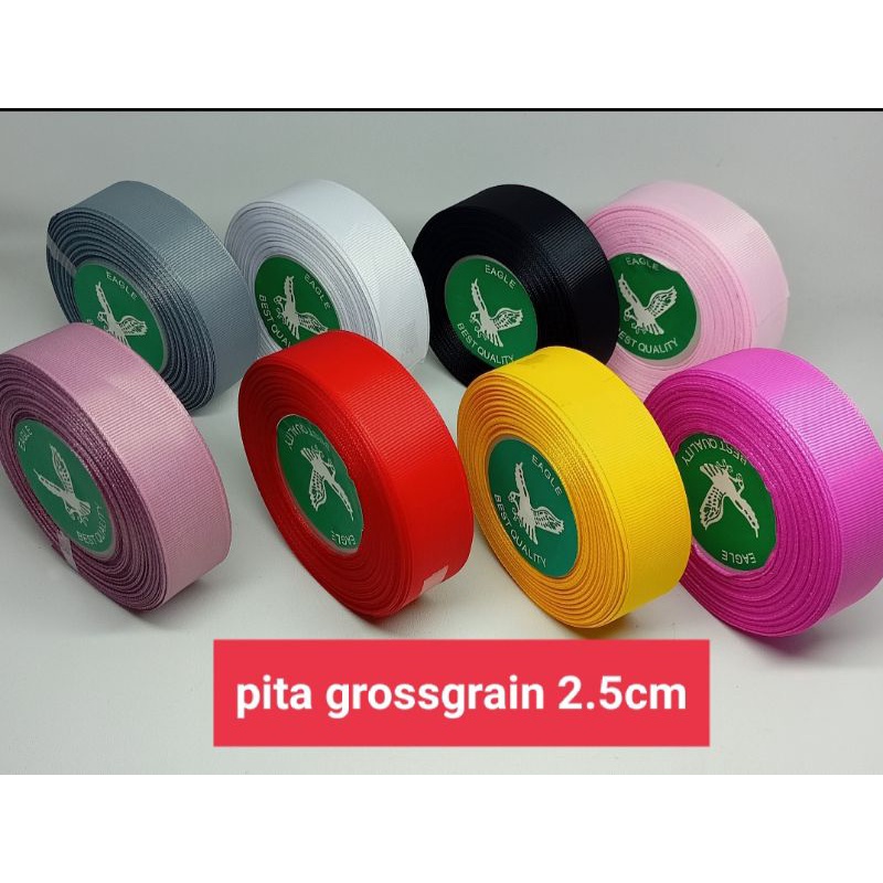 pita grossgrain 1inchi ( 2.5cm ) perRoll 18meter