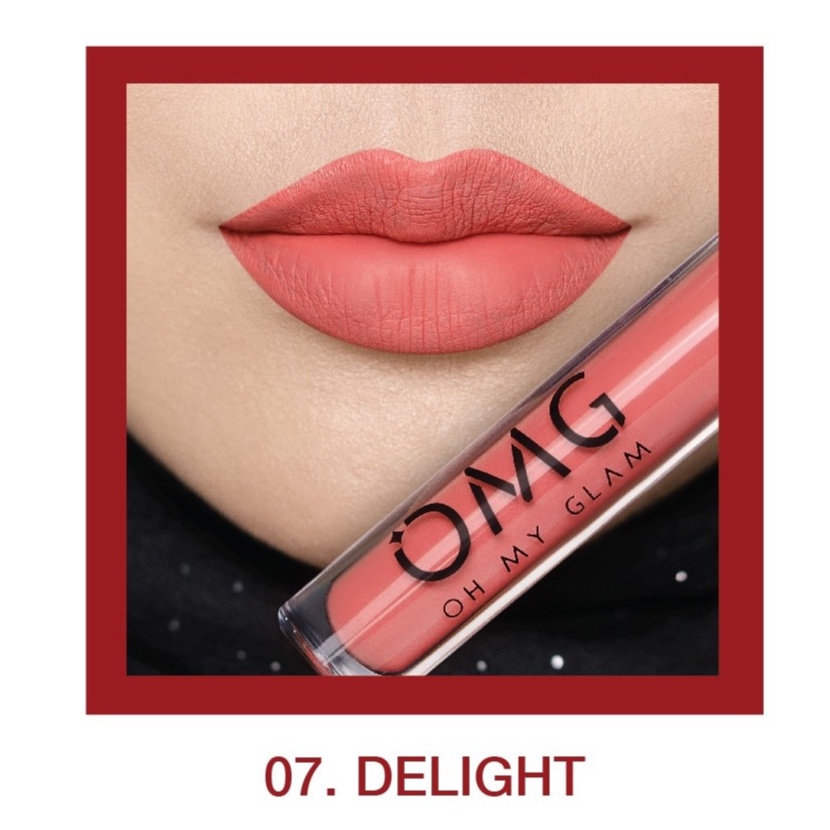 OMG OH MY GLAM Matte Kiss Lip Cream-OMG 07 Delight