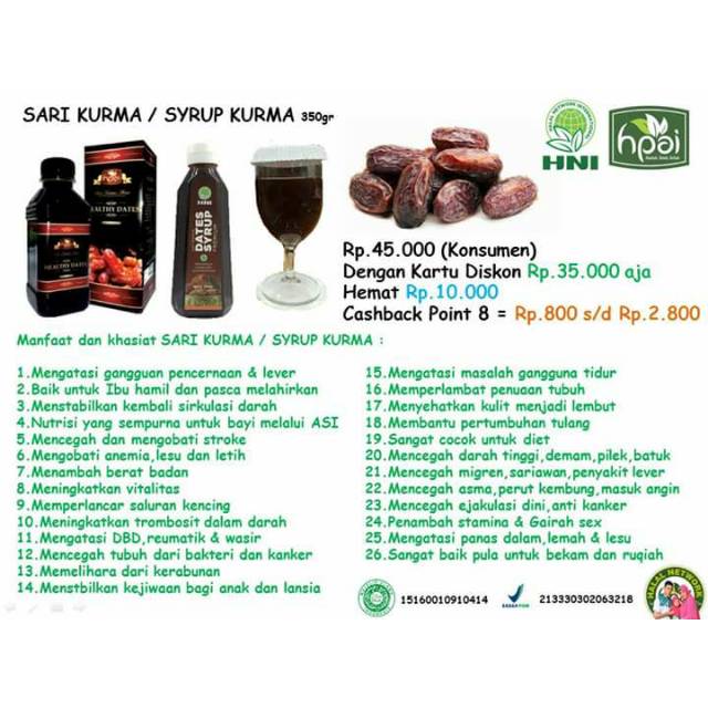 

SARI KURMA/ SYRUP KURMA