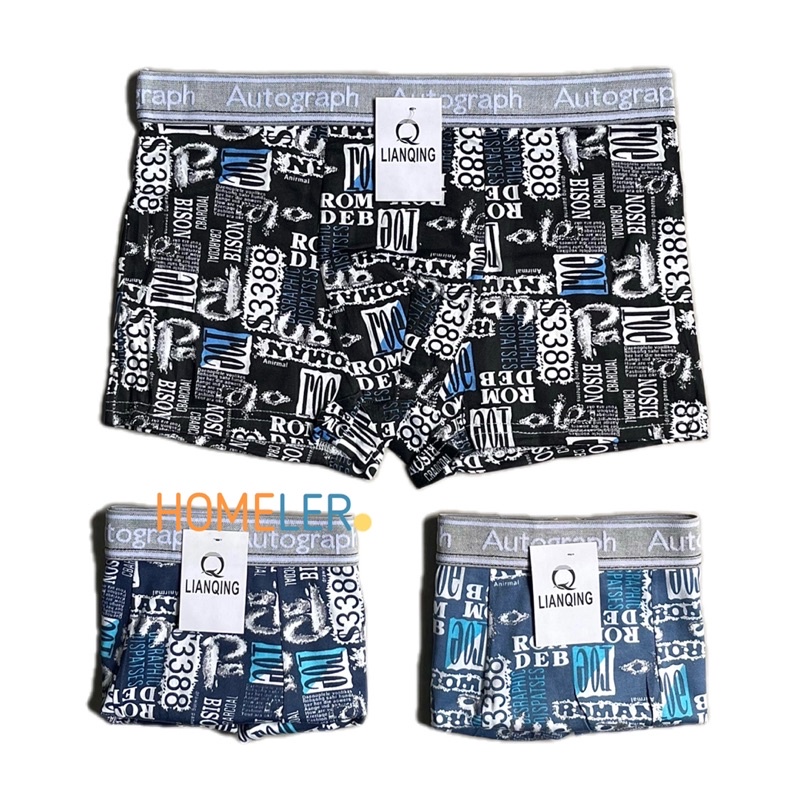 Celana Dalam Pria (3 Pcs) / Celana Dalam Pria Boxer / Sempak Pria Boxer