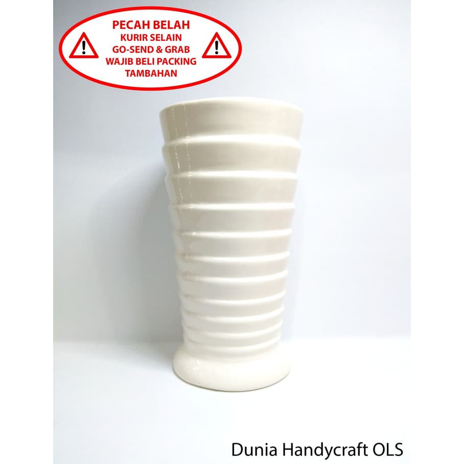 Pot - Vas Bunga Keramik Kristal Susun - Vas Dekorasi