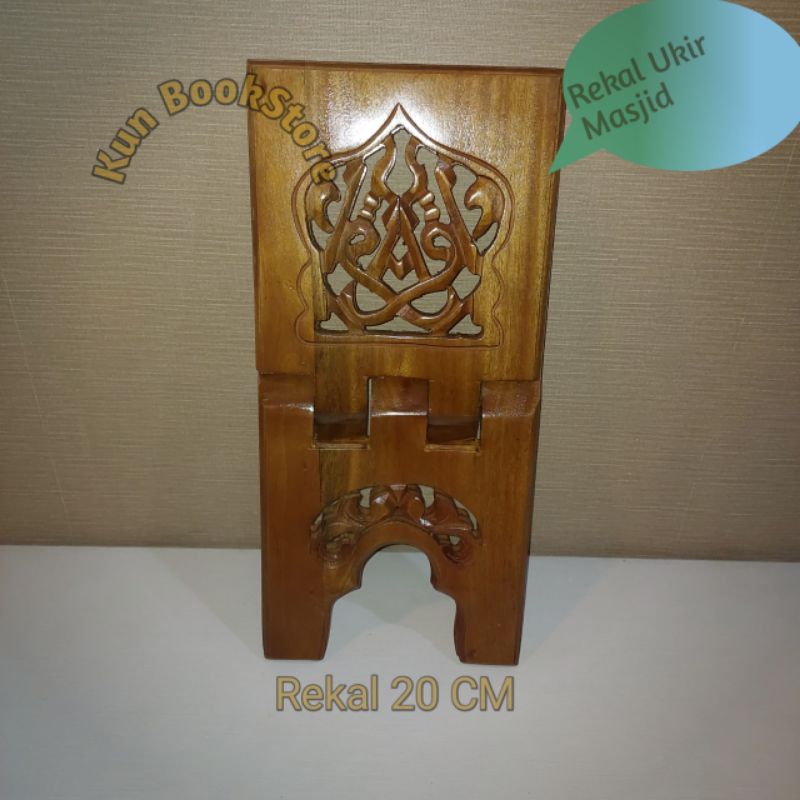 

Rekal Alquran Model UKIR Lebar 20Cm Rekar Alquran Dudukan Tatakan Alquran Flitur Warna Kayu Bagus Murah