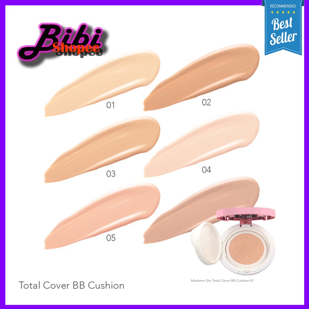Makeup wajah Madame Gie Total Cover BB Cushion / Madame Gie Cushion