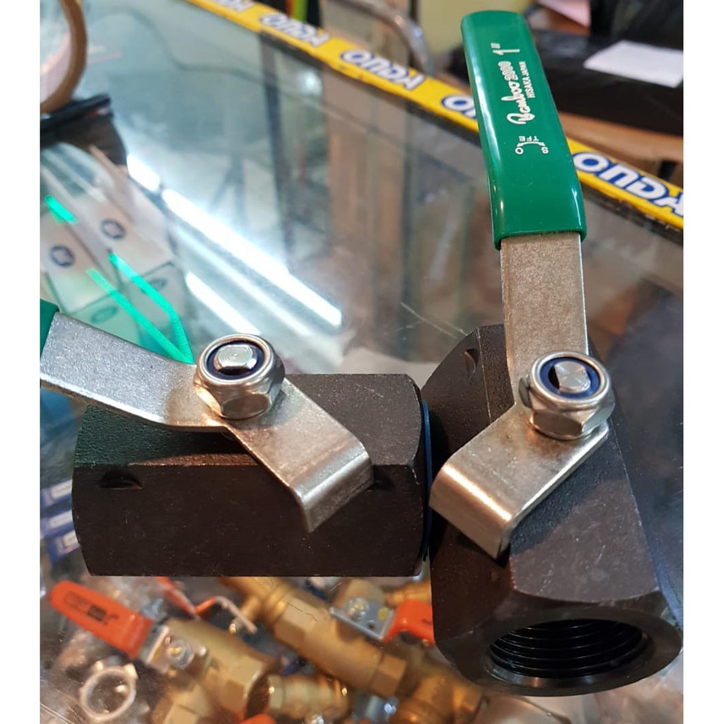 Stop Kran Ball Valve 1 " Bamboo Carbon Steel 2000 Psi / Stop Keran