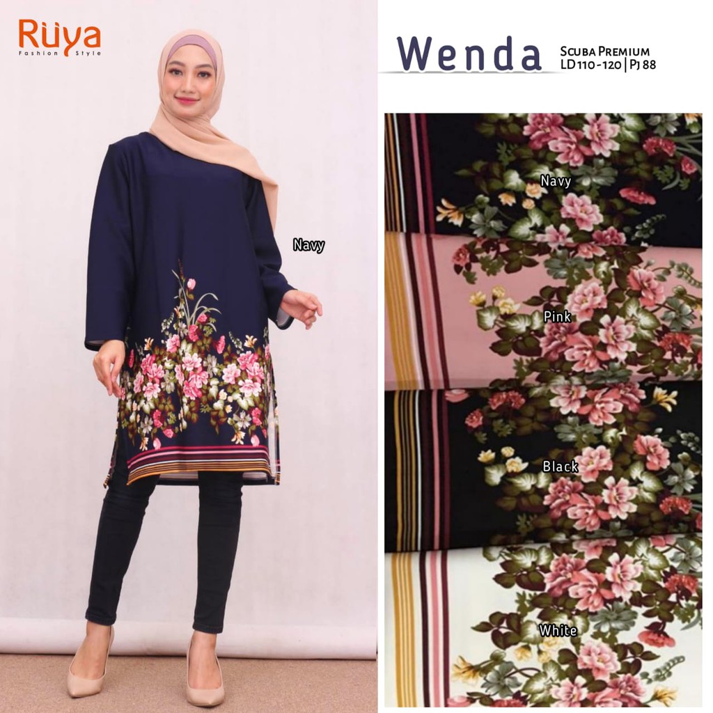 ORI HIJAB TUNIK - WENDA NAVY DINARA